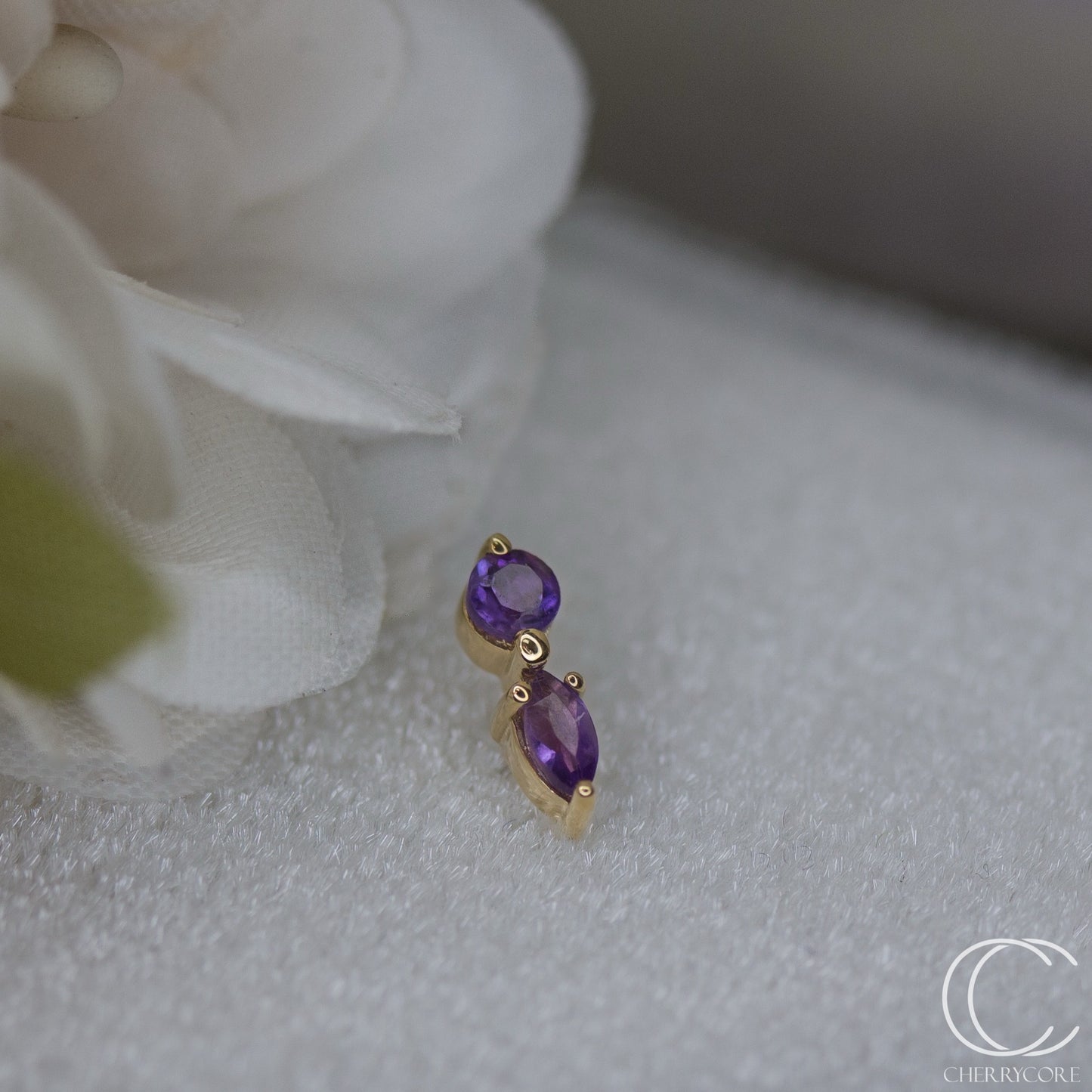 Such A Vibe- Genuine Amethyst - Threadless Attachment