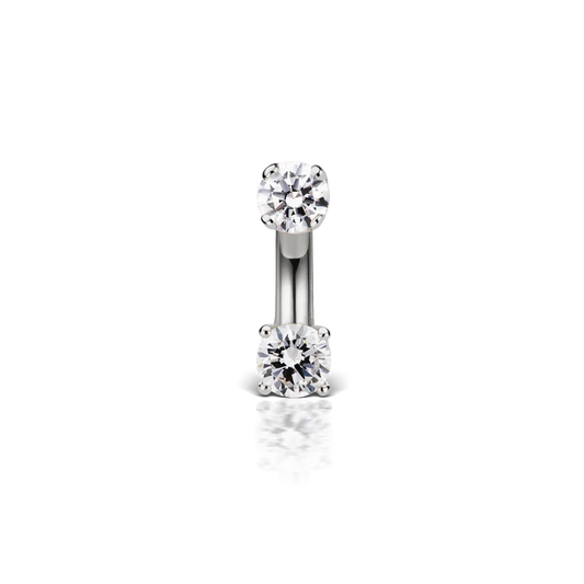 Prong Set Diamond Rook Barbell