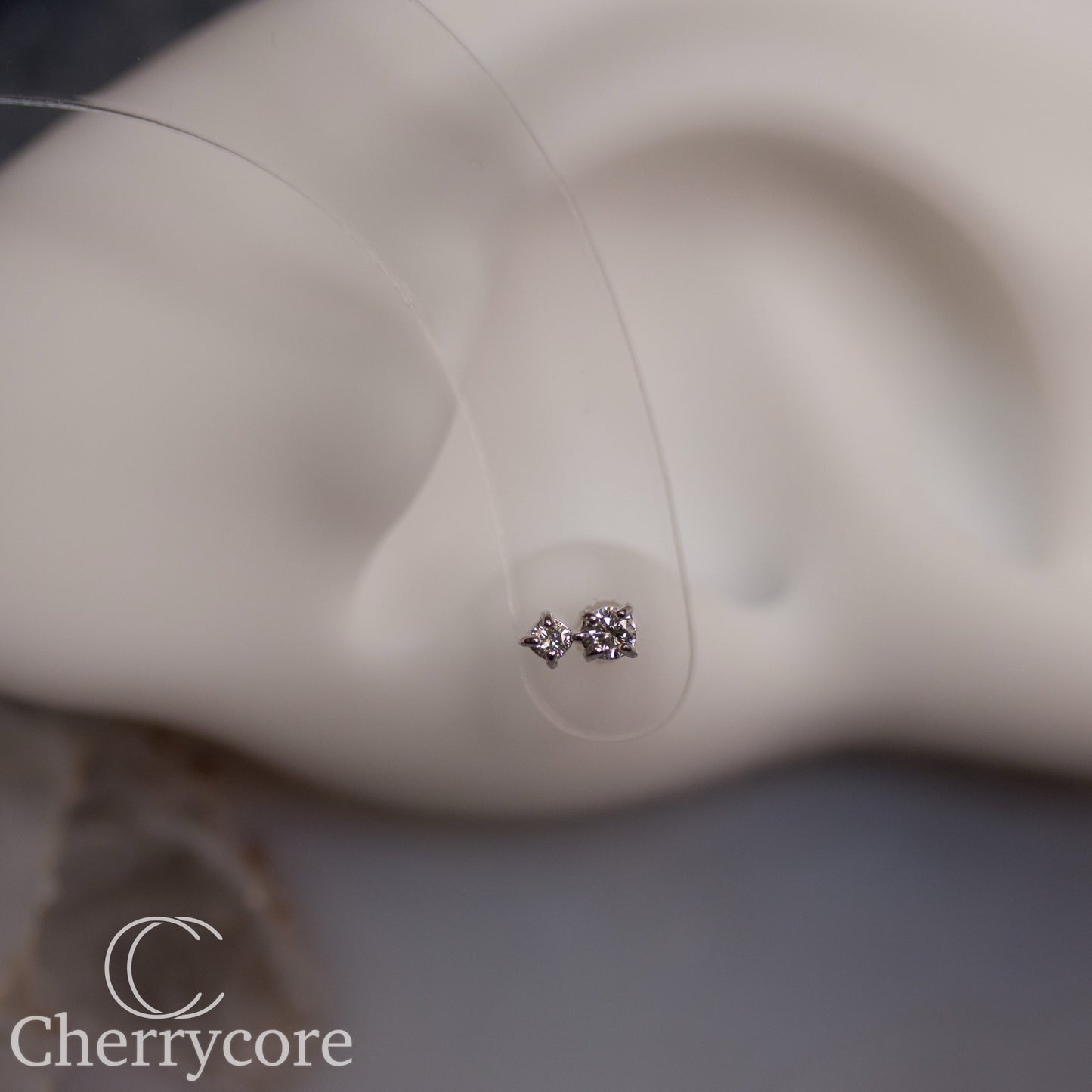 Bebe - Genuine Lab Diamonds-White Gold- Threadless Attachment