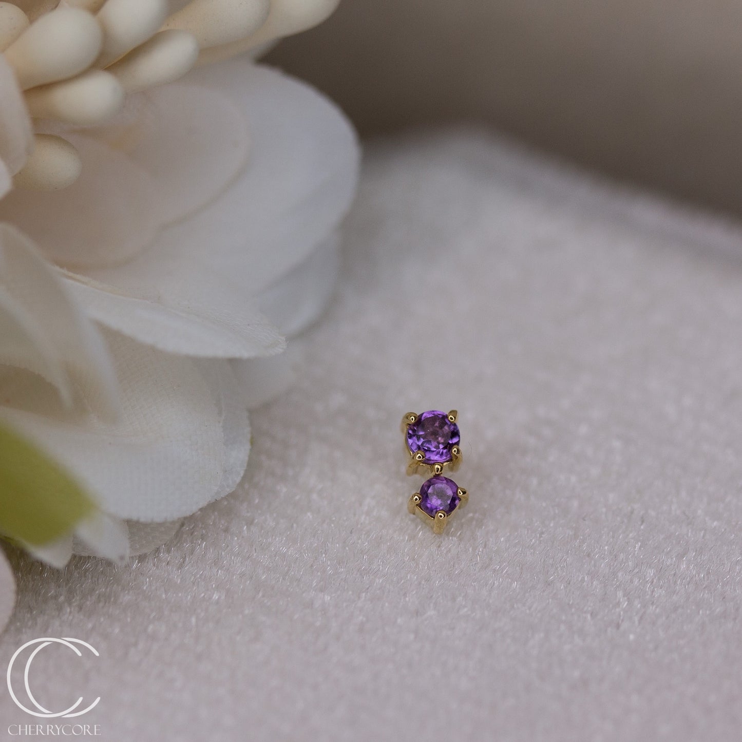 Bebe - Genuine Amethyst- Threadless Attachment