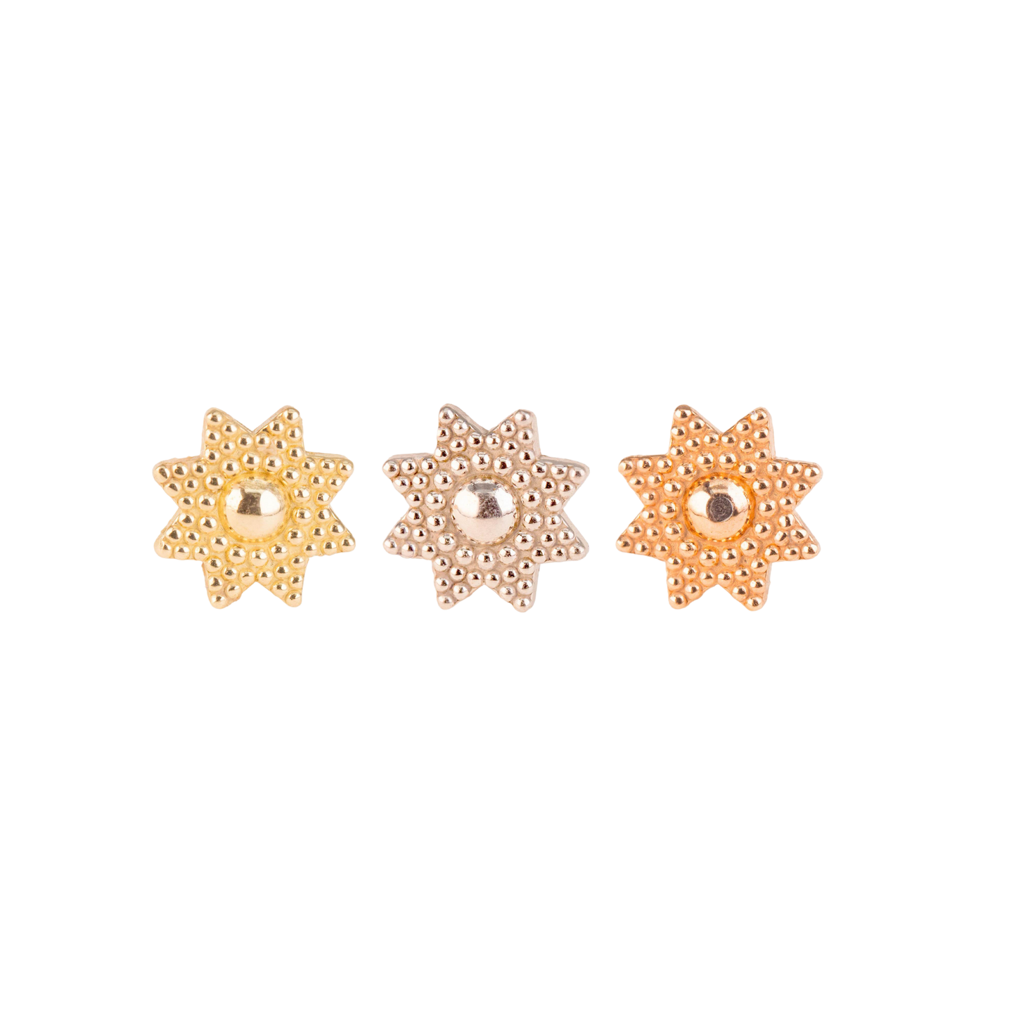 Starmie- 14kt- Threadless Atachment