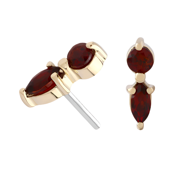 Such A Vibe- Genuine Garnet - Threadless Attachment