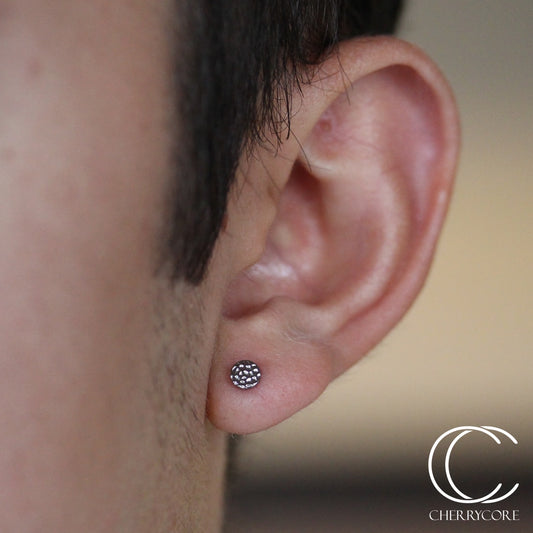 Titanium Hammered Disk Threadless Attachment