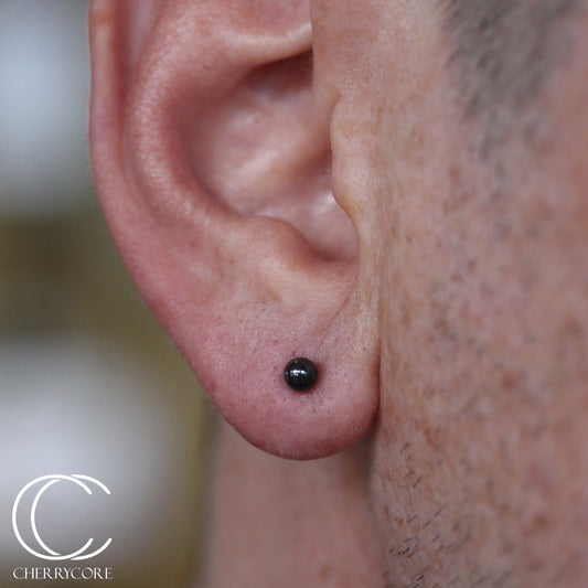 Black Niobium Ball Threadless Attachment