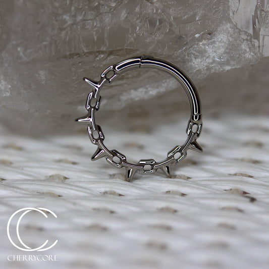 Titanium Barb Wire Hinge Ring