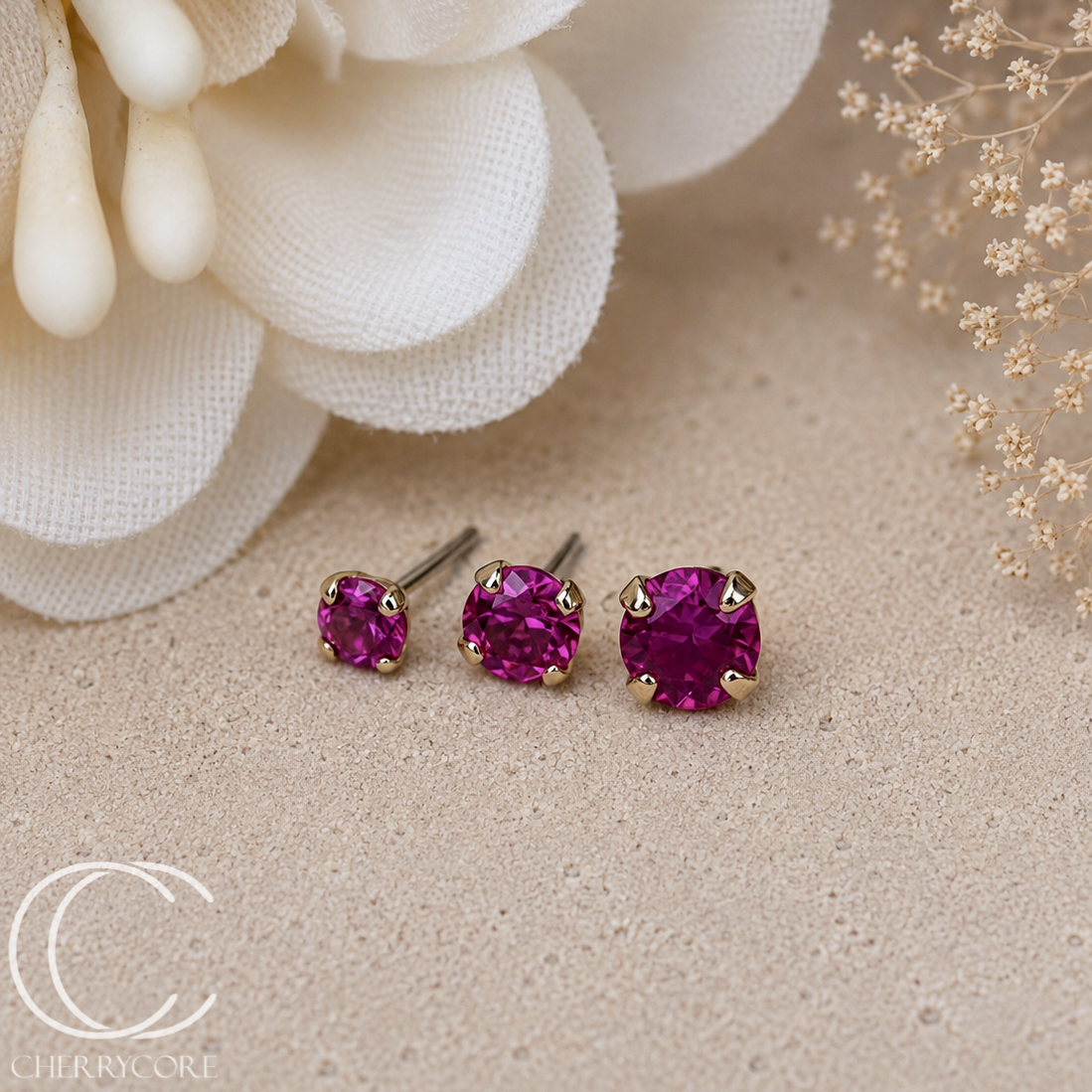 14k Yellow Gold- Cubic Zirconia- Threadless Attachment