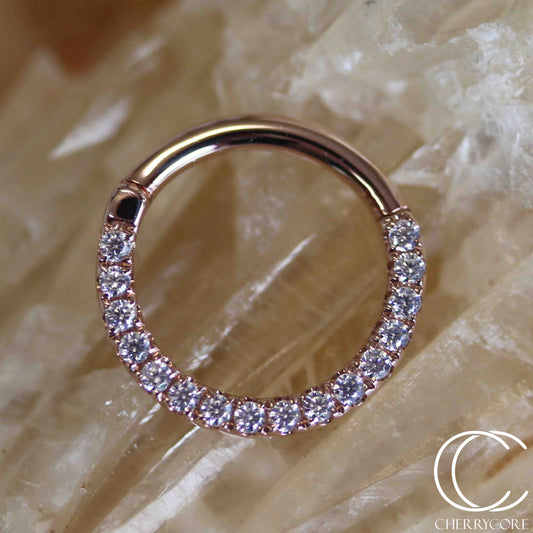 Diamond Horizontal Eternity Hinge Ring