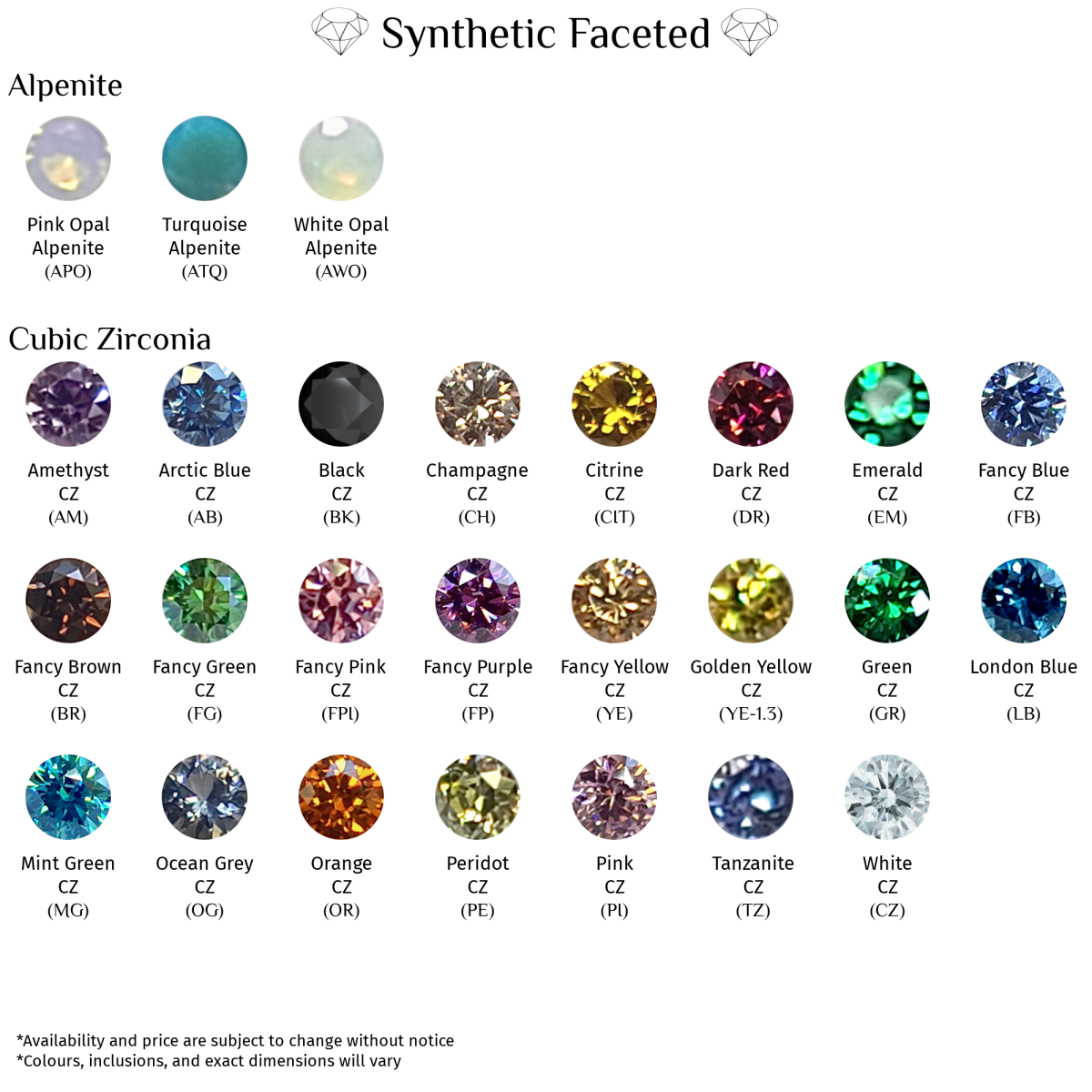 Fixed 7 Gem Seam Ring CZ