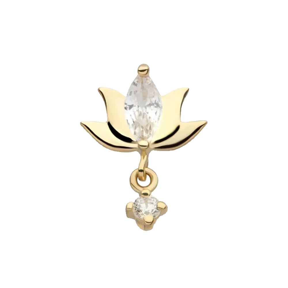 Gem Lotus w/ Dangle Threadless Attachment