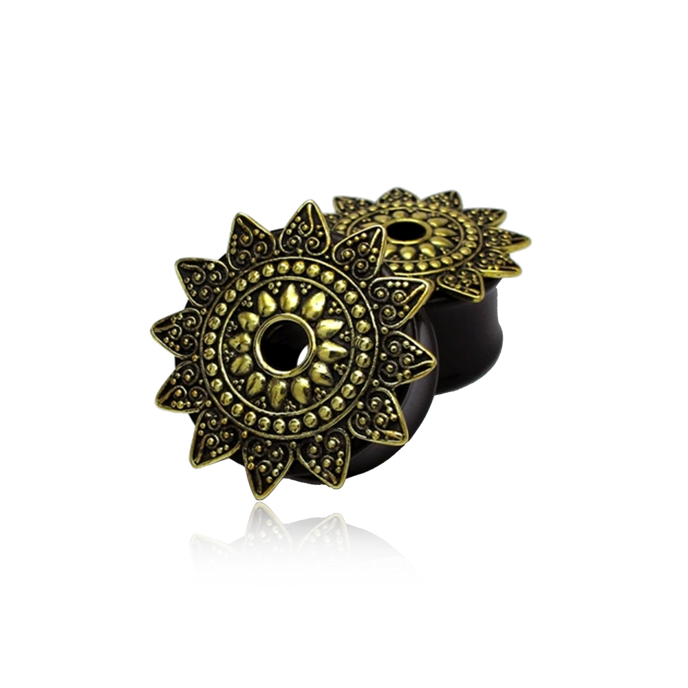 Lotus Sun Eyelets - Brass