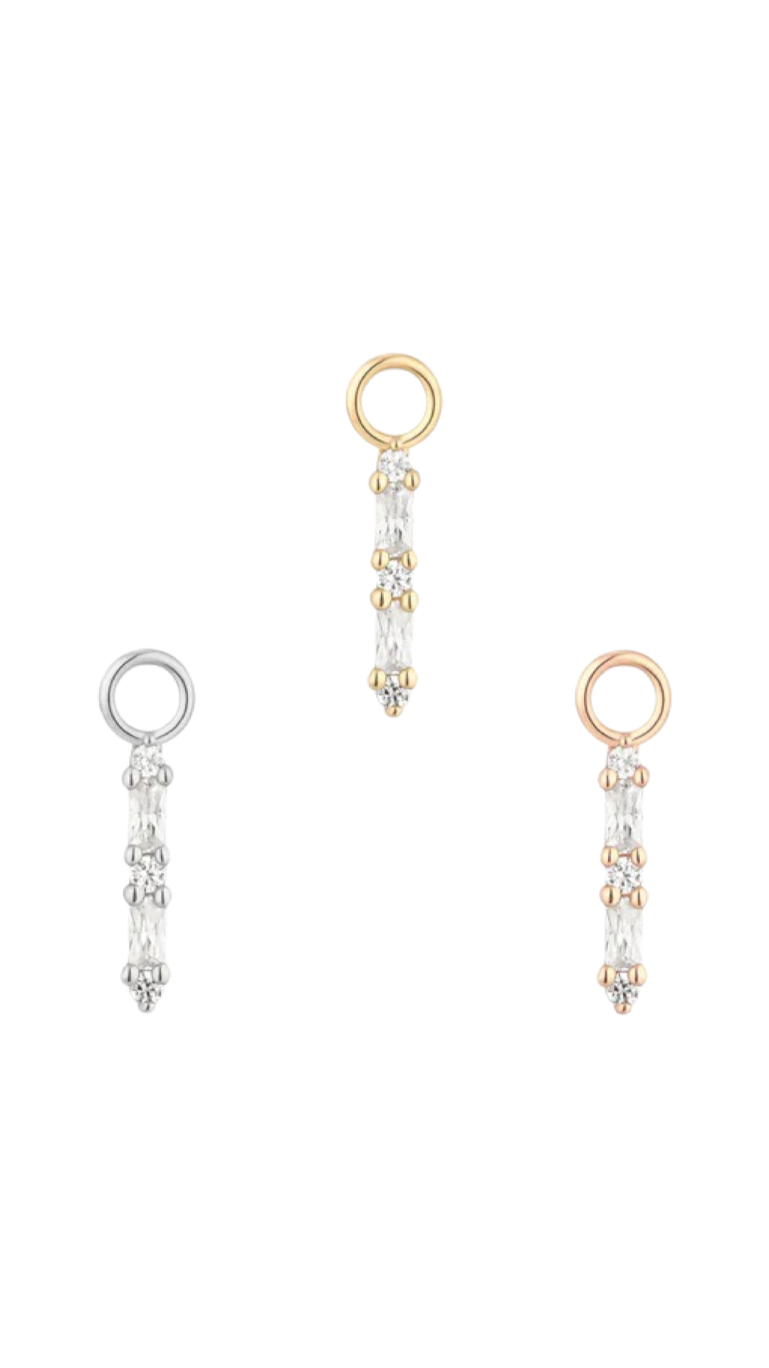 Standout - Cz - Gold Charm