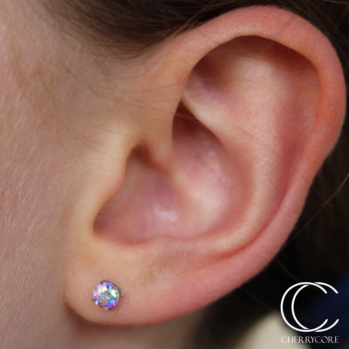Titanium Prong Set Gem Threadless Attachment