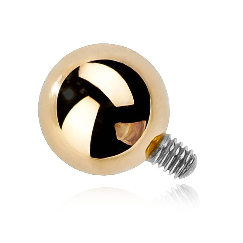 Gold Ball Threaded Attachment