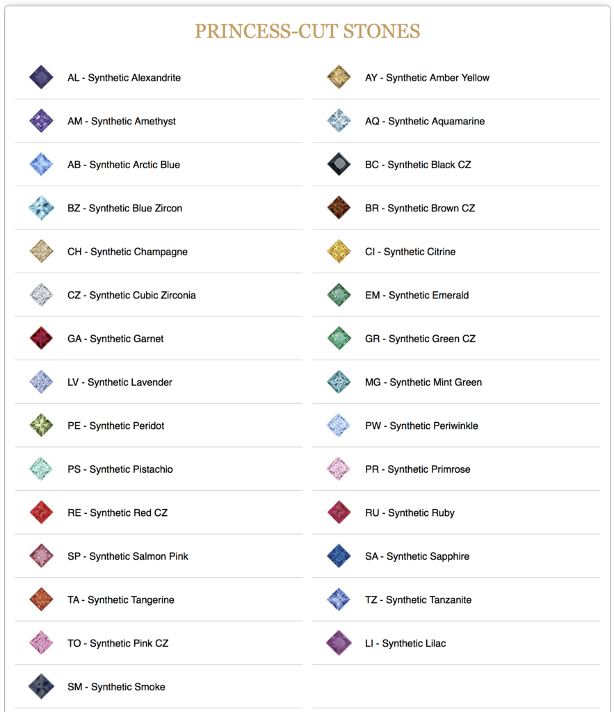 Side Set Gem Threadless Barbell with 3mm Princess Cut Gems