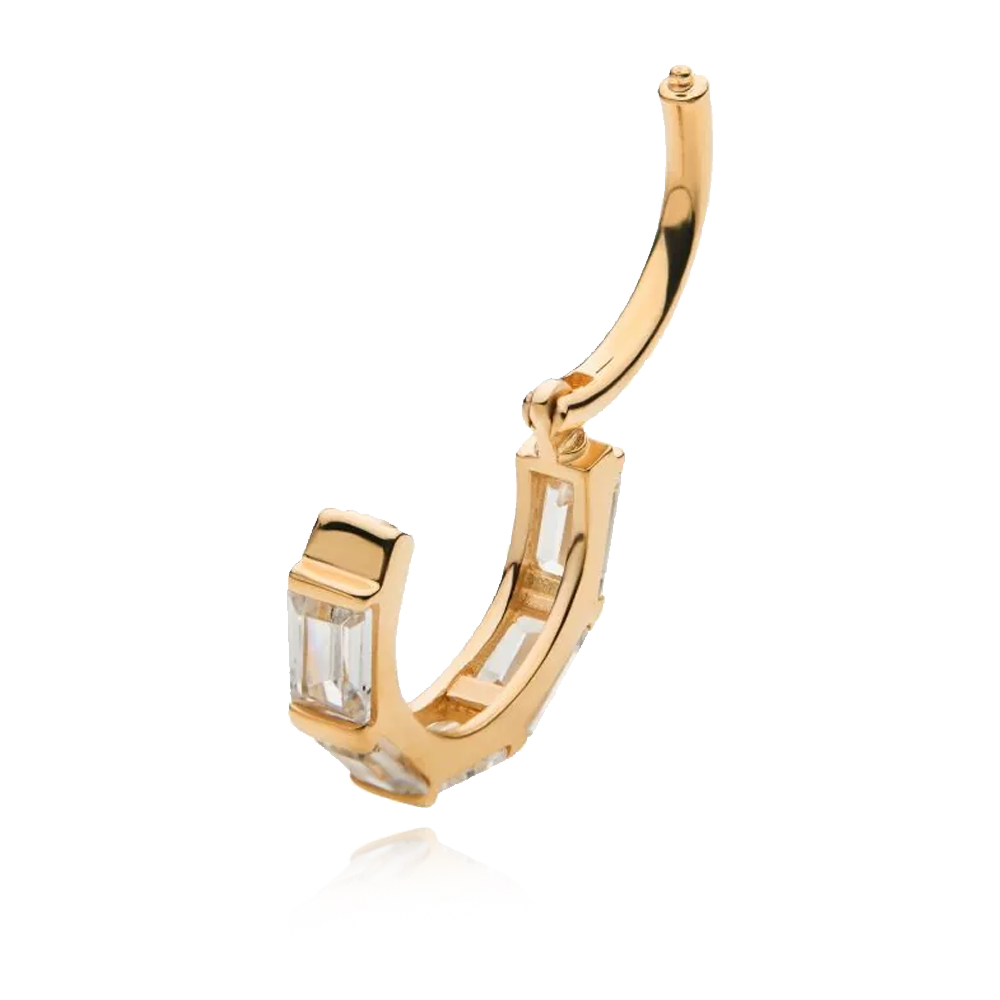 Baguette Gem Hinged Ring