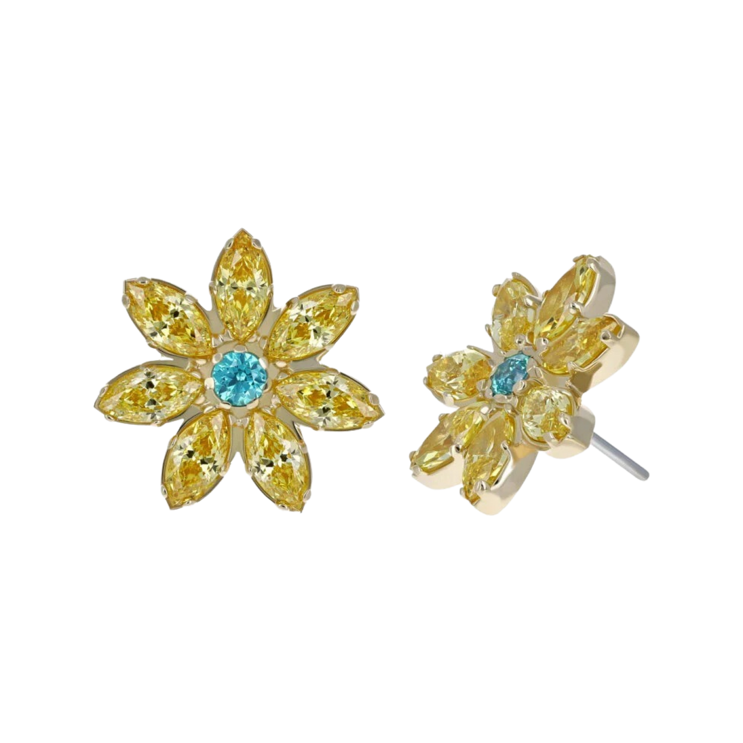 18k Custom Marquise Flower