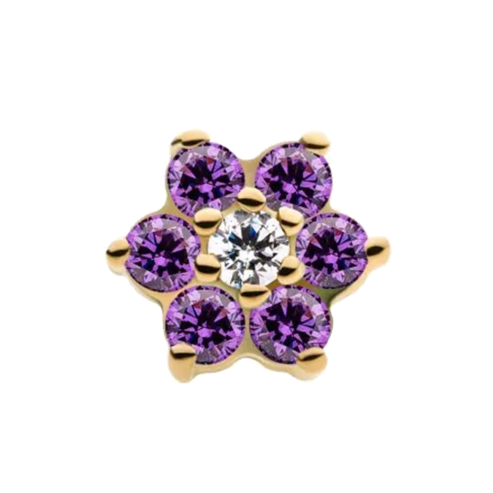 Gem Flower Threadless Attachment