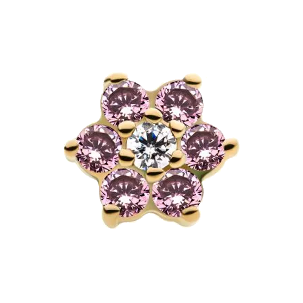 Gem Flower Threadless Attachment
