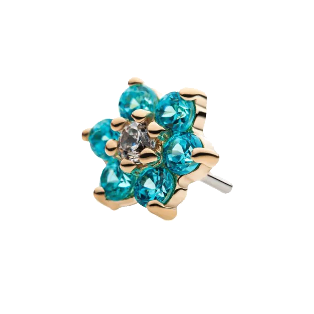 Gem Flower Threadless Attachment