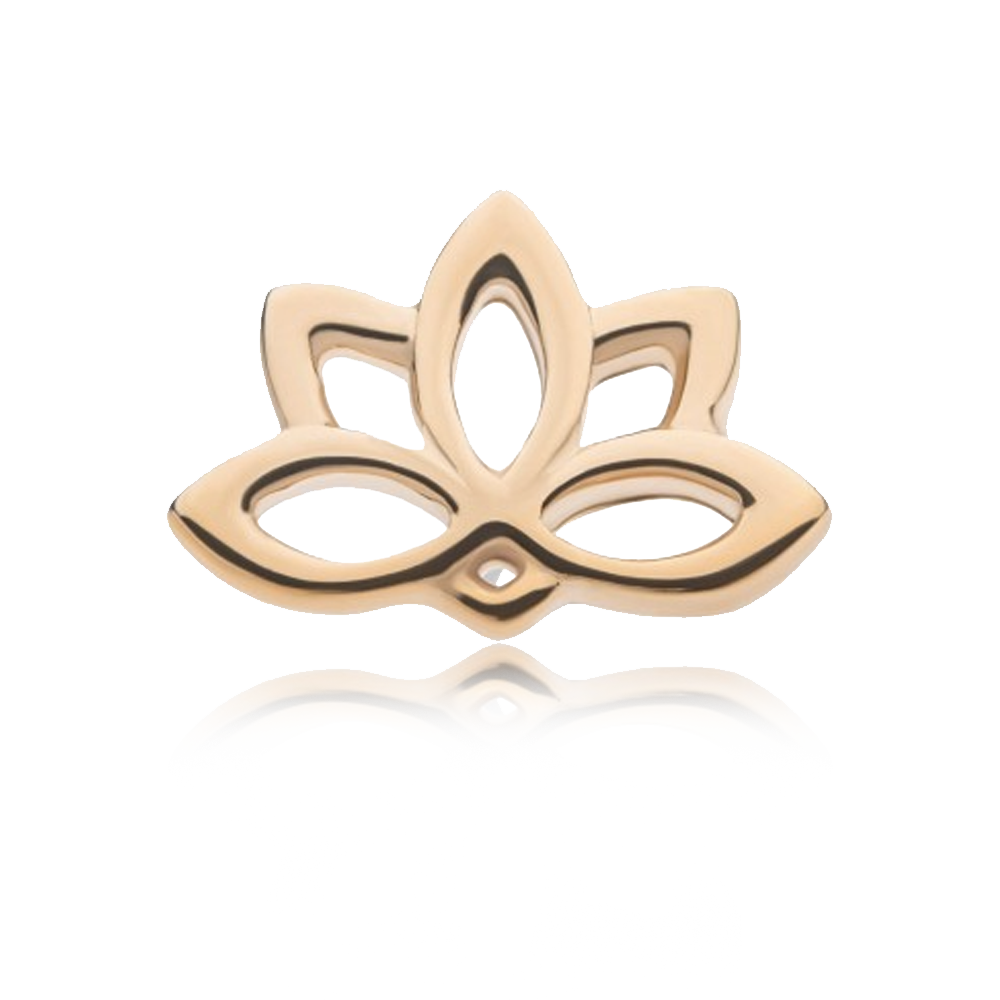 Gold Lotus Threadless Attachment