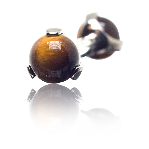 3 Prong Genuine Stone Barbell