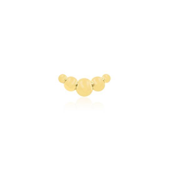 Gold Croissant Threadless Attachment