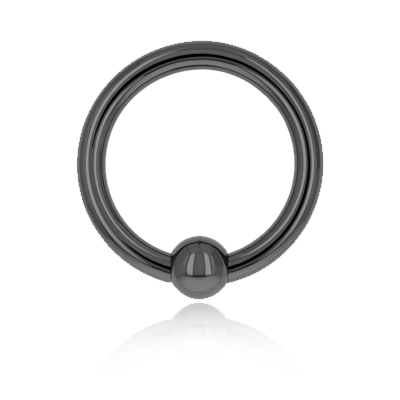 Black Niobium Captive Bead Ring