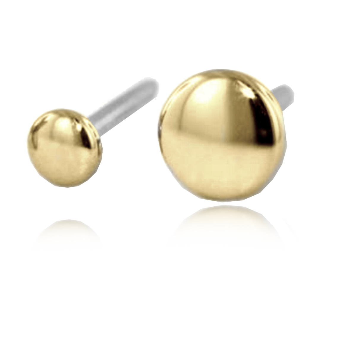 14k Gold Disk Threadless End