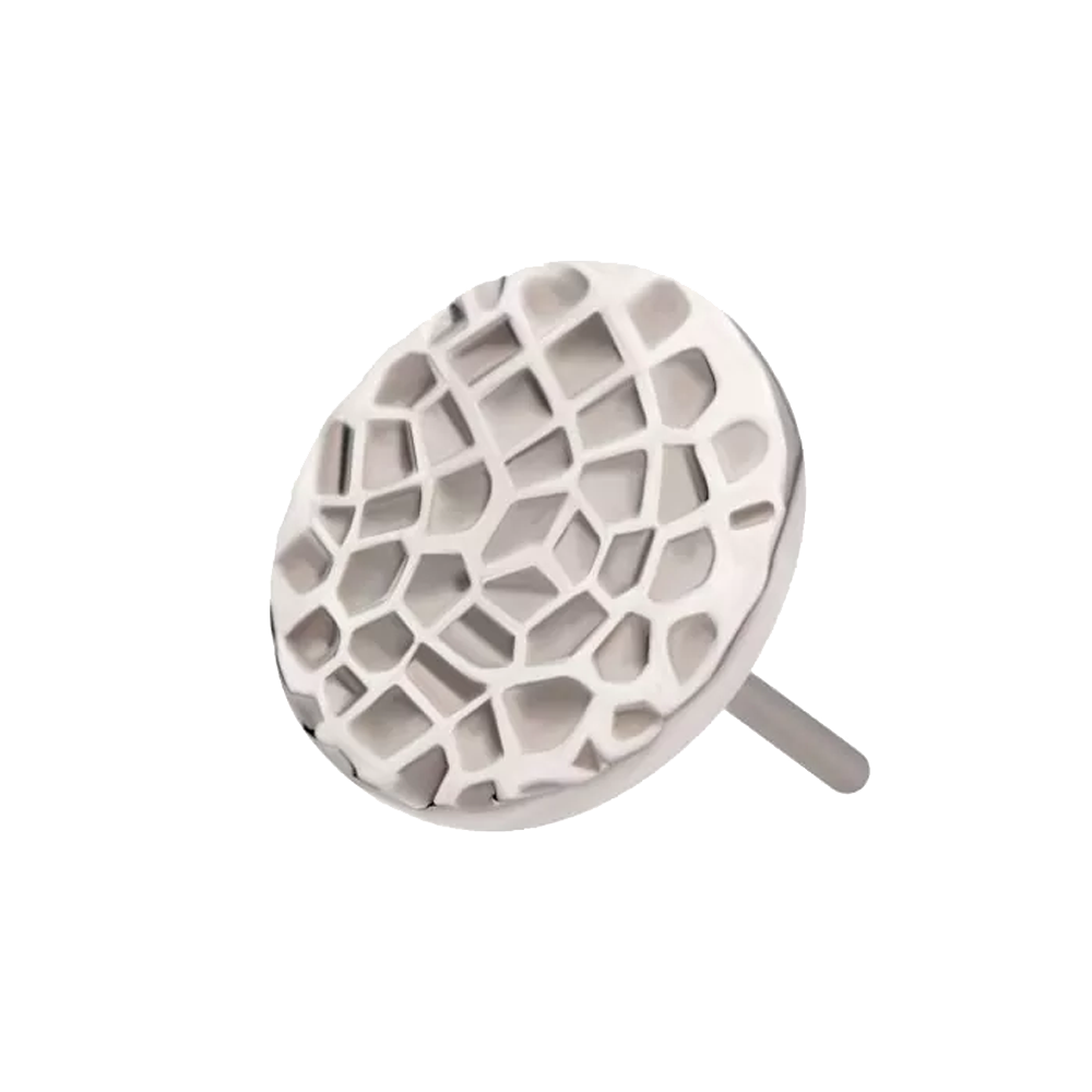 Titanium Hammered Disk Threadless Attachment