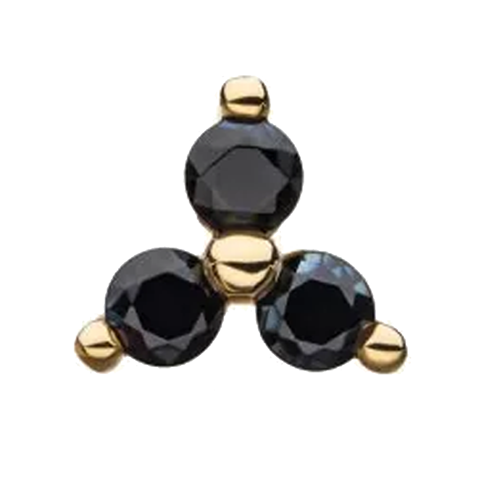 14k Gold Trinity Threadless Attachment
