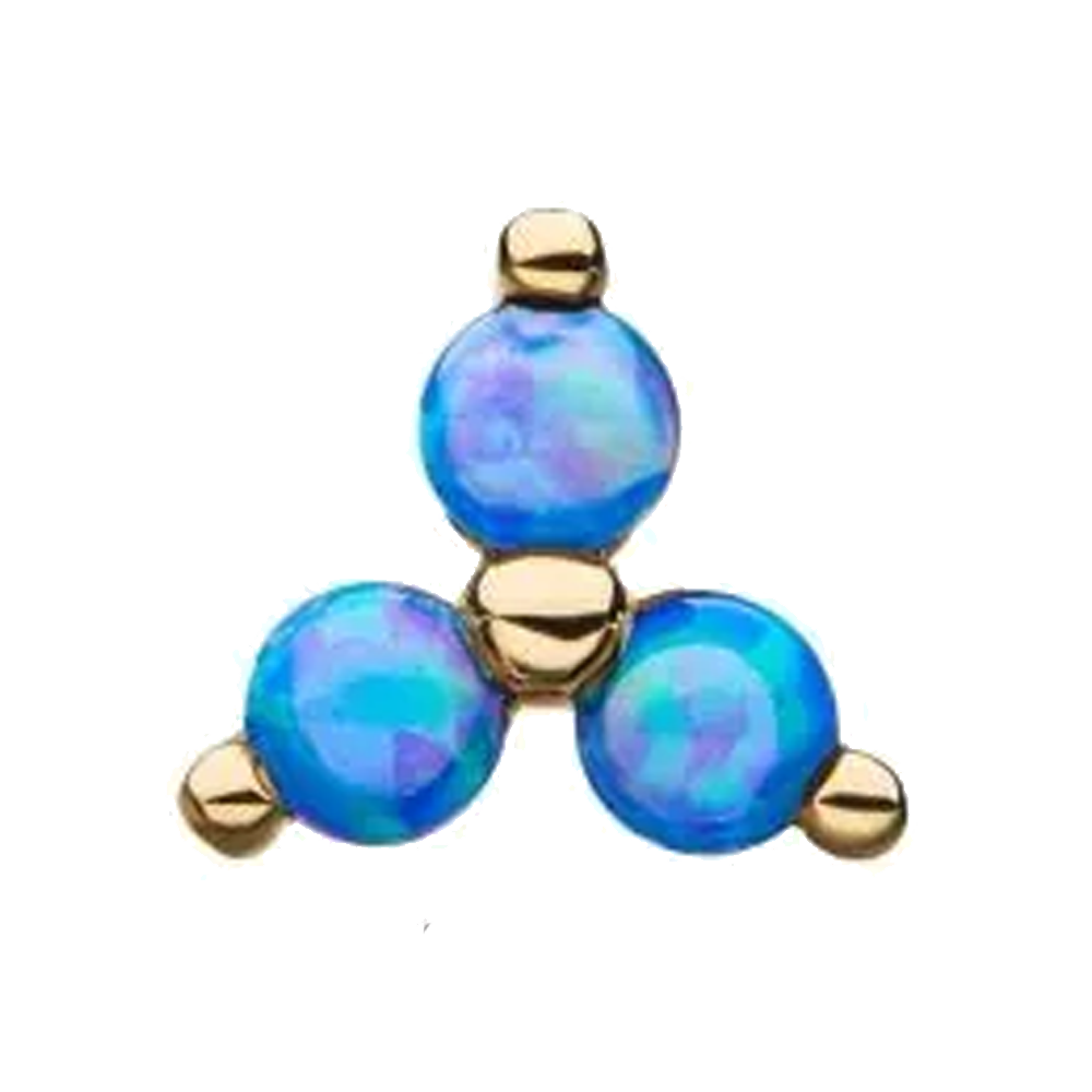 14k Gold Trinity Threadless Attachment