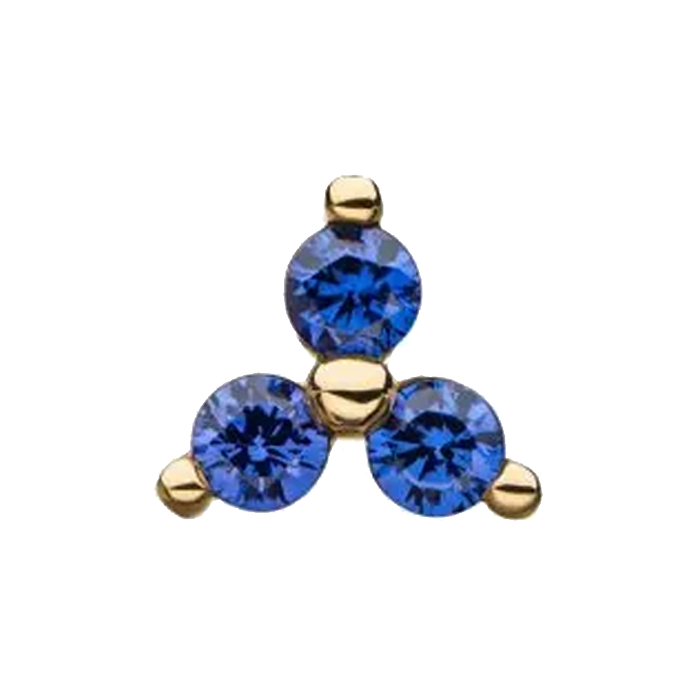 14k Gold Trinity Threadless Attachment