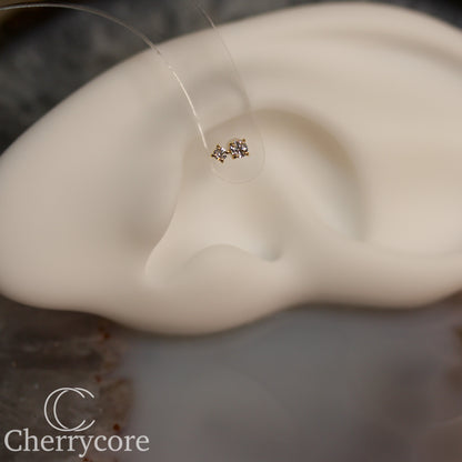 Bebe - Genuine Lab Diamonds- Threadless Attachment