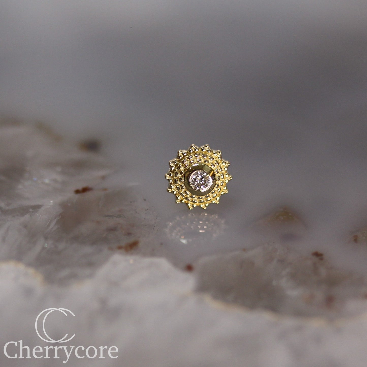 Negroni- Genuine Lab Diamnond- Threadless attachment