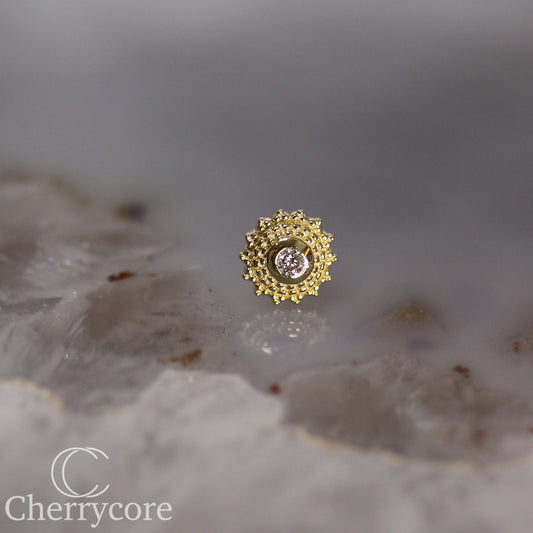 Negroni- Genuine Lab Diamnond- Threadless attachment