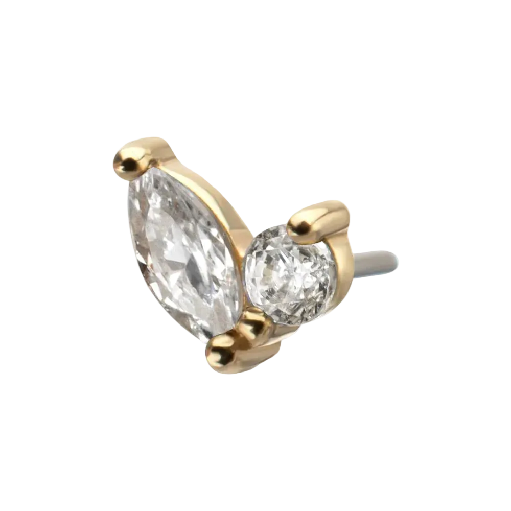 Eloria-14k Gold - Threadless attachment