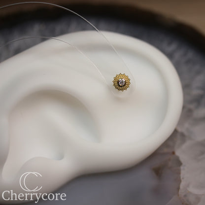 Negroni- Genuine Lab Diamnond- Threadless attachment