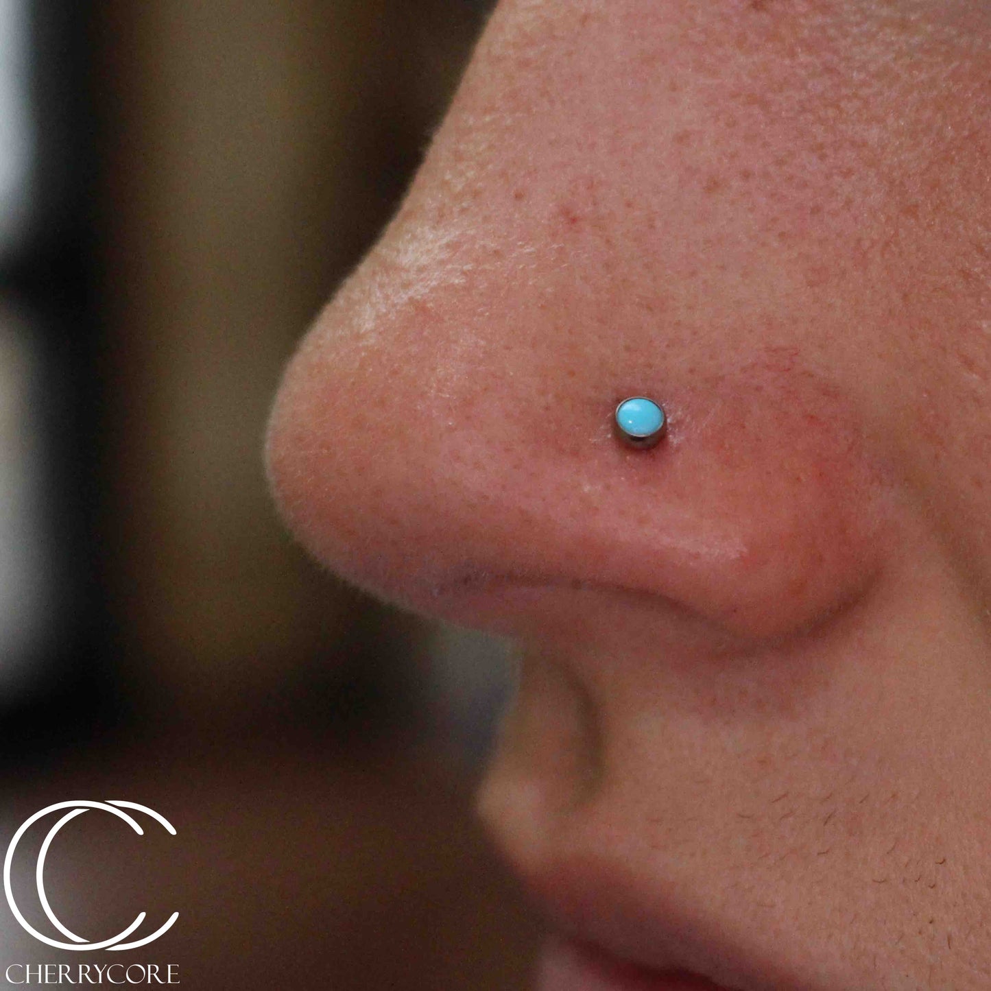 Titanium Genuine Stone Threadless Attachment