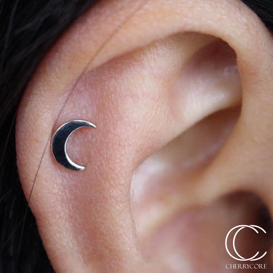 14k Gold Moon Threadless Attachment