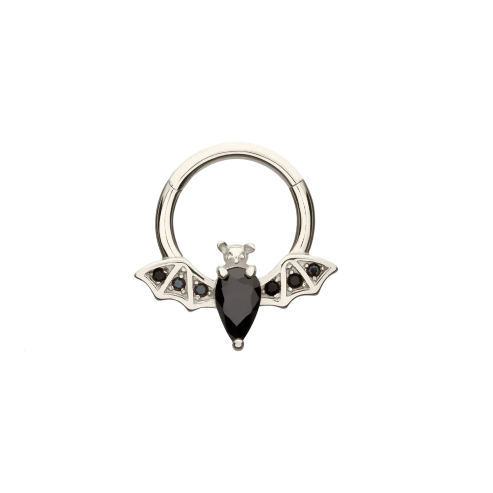 14kt Gold Bat Hinge Ring