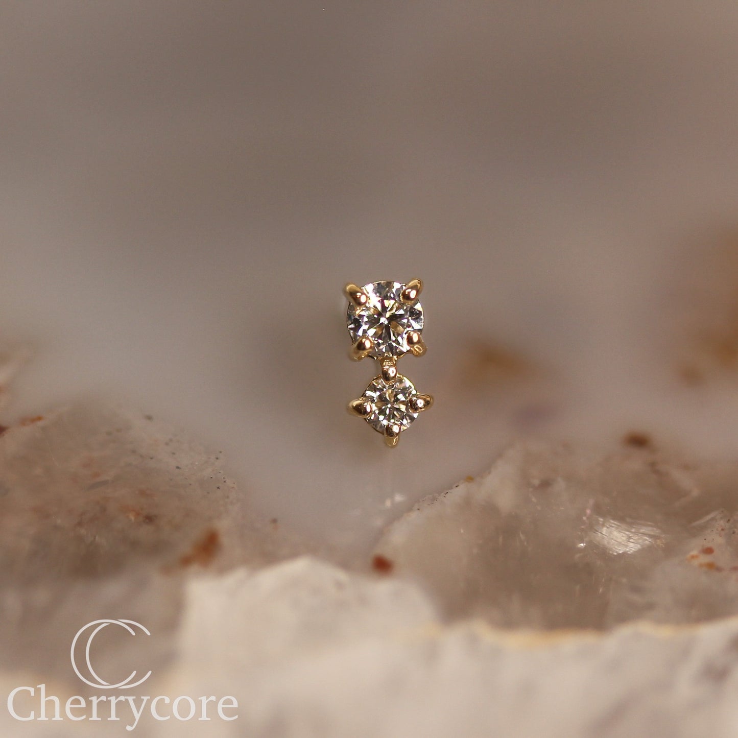 Bebe - Genuine Lab Diamonds- Threadless Attachment