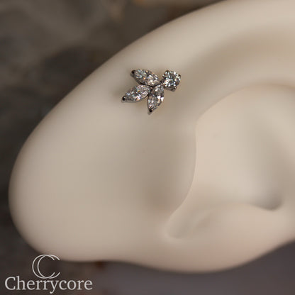 Petal - CZ- Titanium Threaded attachment