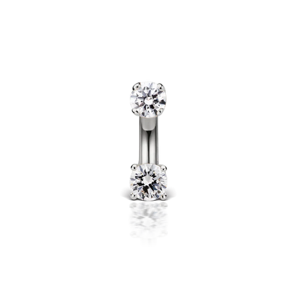 Prong Set Diamond Rook Barbell