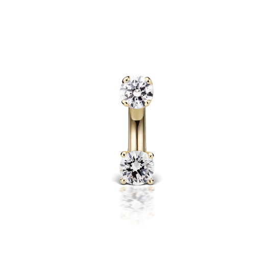 Prong Set Diamond Rook Barbell