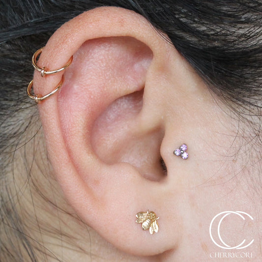 14k Fixed Disk Ring