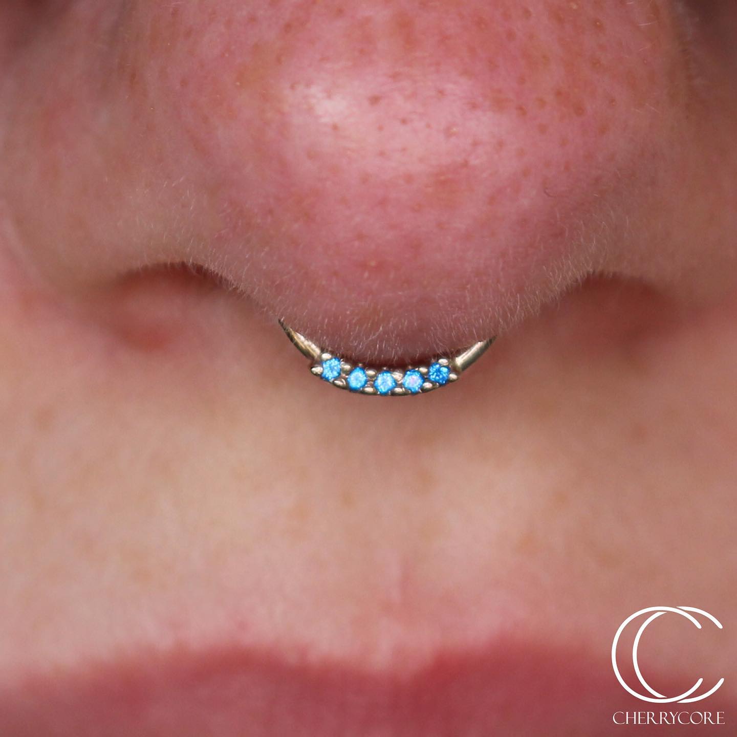 Fixed 7 Gem Seam Ring CZ