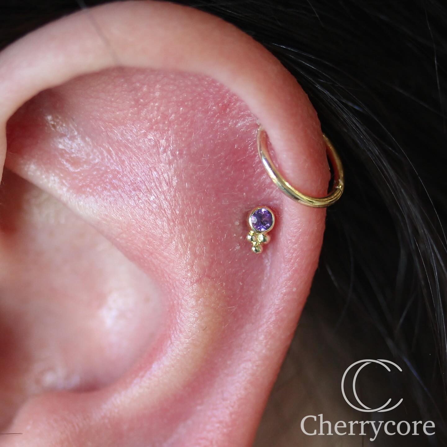 18k Gold Hinged Segment Ring