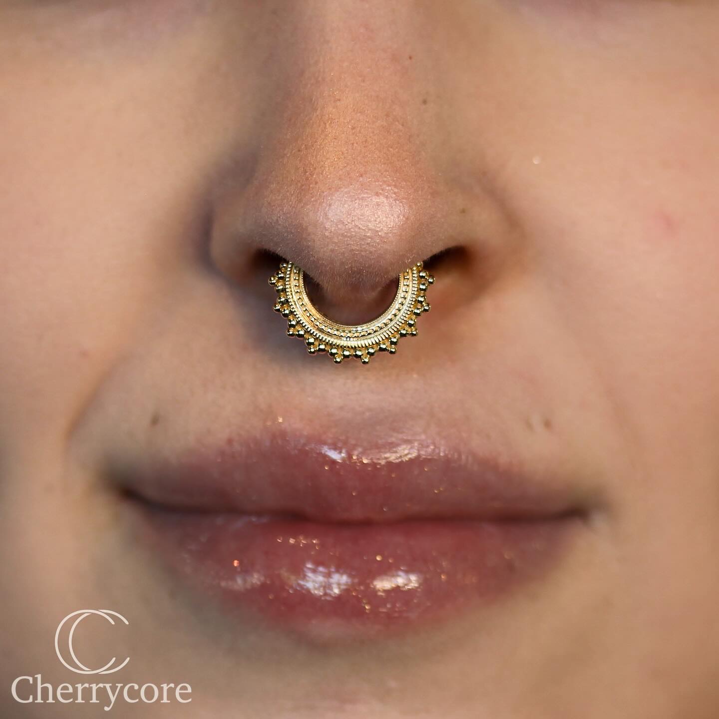 Afghan- 14k Solid Gold- Hinge Ring