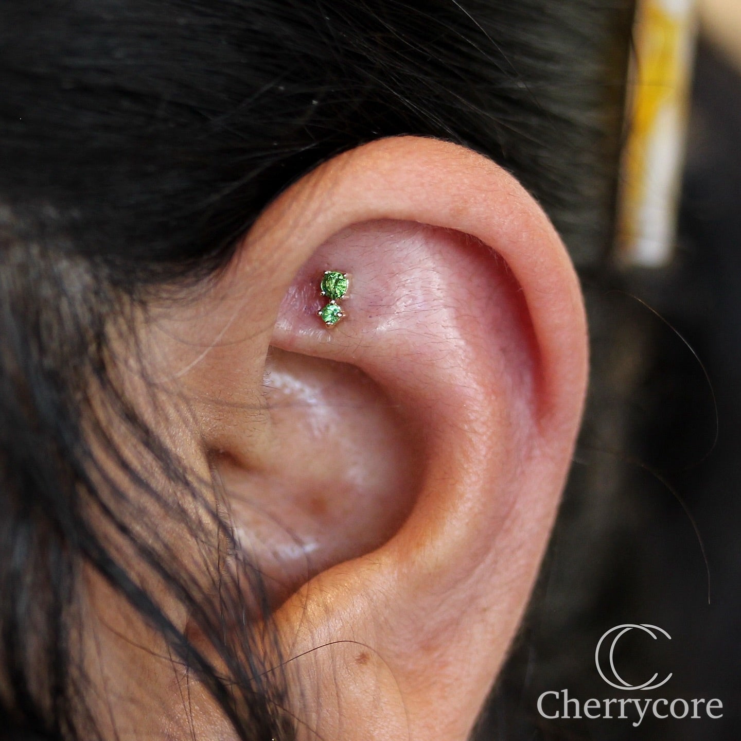 Bebe - Genuine Tsavorite- Threadless Attachment