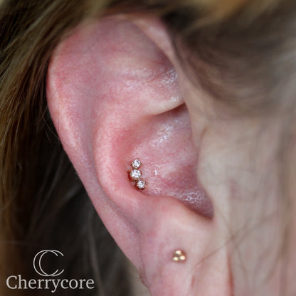 Three Sisters- Lab Diamond Threadless Attachment